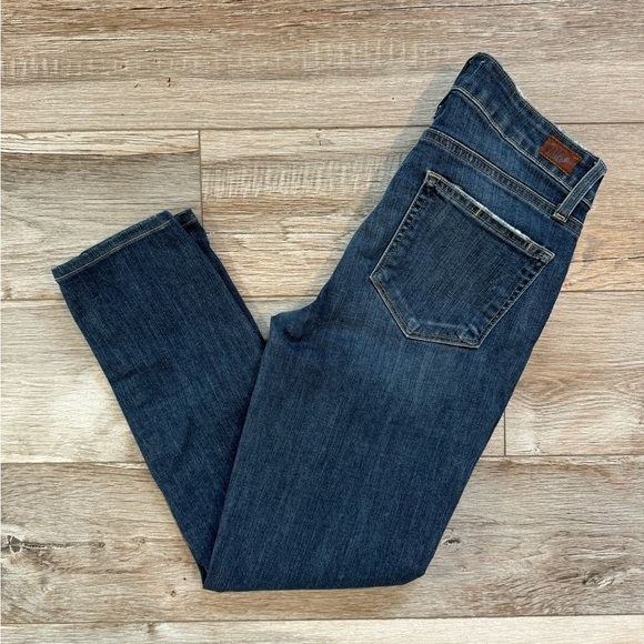 PAIGE~ Women’s Verdugo Crop Mavis Destructed Cropped Distressed Jeans Size 28 - Picture 2 of 11